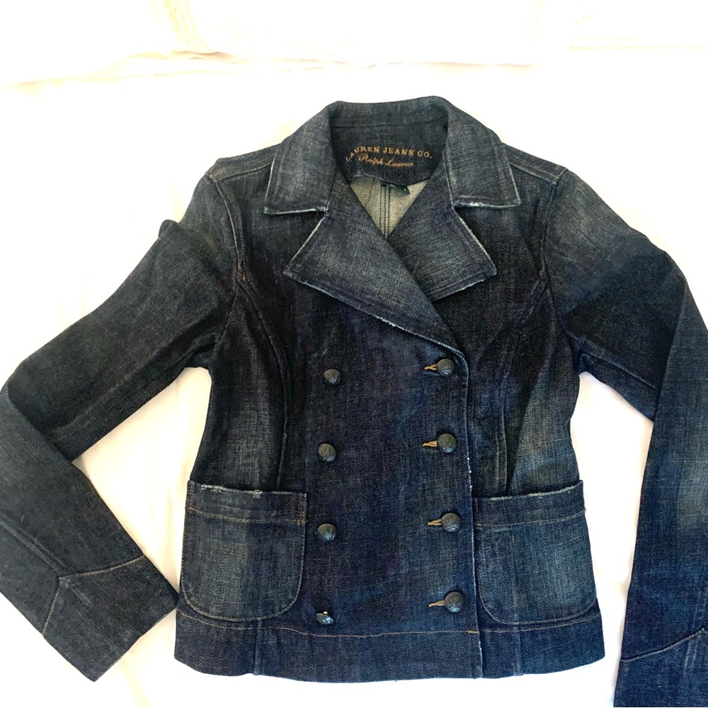 Ralph Lauren Jean jacket double breasted.